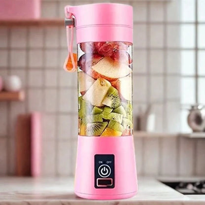 Portable USB Rechargeable Blender – 380ml Mini Juicer for Smoothies, Shakes & Juice | Travel Friendly Personal Blender